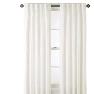 Pair package cream / white lined pinch pleat drapes / curtains